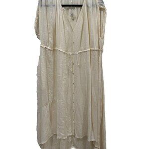 Free People Lounge Dress Nightgown Cover Up With Pockets‎ Xsmall Xs